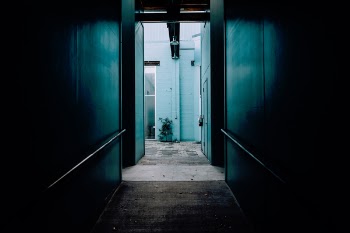 Free Photo of teal, alley, corner
