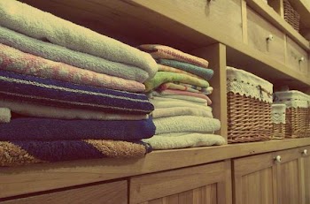 Free Photo of towels, dresser, cupboards