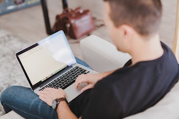 Free Photo of typing, work, macbook