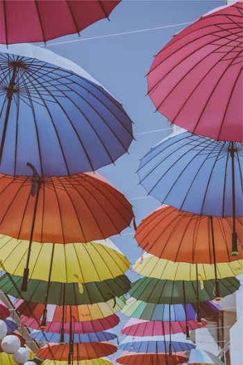 Free Photo of umbrellas, colors, colours