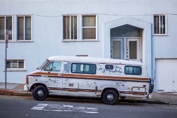 Free Photo of vehicle, road, white