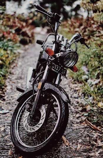 Free Photo of vintage, motorbike, black
