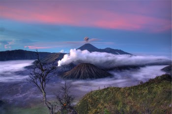 Free Photo of volcanoes, smoke, clouds