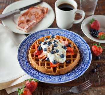 Free Photo of waffle, pancake, food