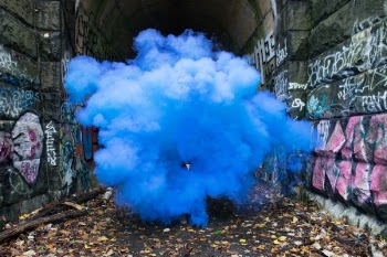 Free Photo of wall, tunnel, blue