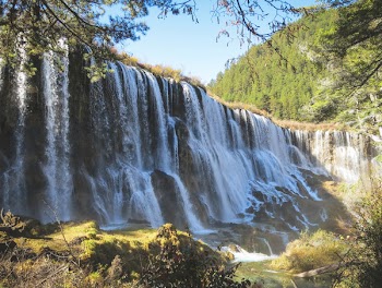 Free Photo of waterfalls, river, grass