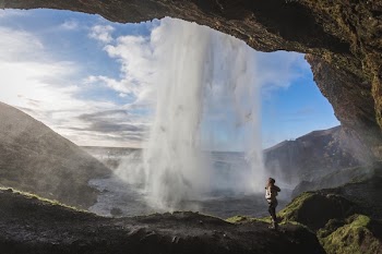 Free Photo of waterfalls, rocks, cave