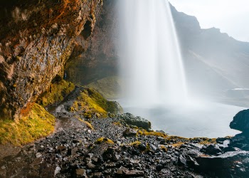 Free Photo of waterfalls, rocks, nature