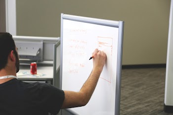 Free Photo of whiteboard, planning, marker