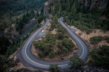 Free Photo of winding, hairpin, road