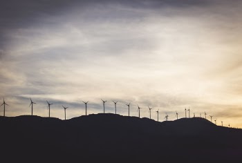 Free Photo of windmill, dark, mountain
