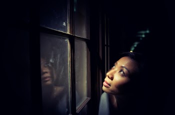 Free Photo of window, woman, girl