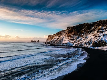 Free Photo of winter, ocean, cliffs