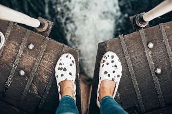 Free Photo of woman, edge, bridge