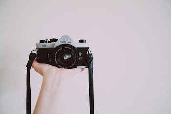 Free Photo of woman, holding, camera