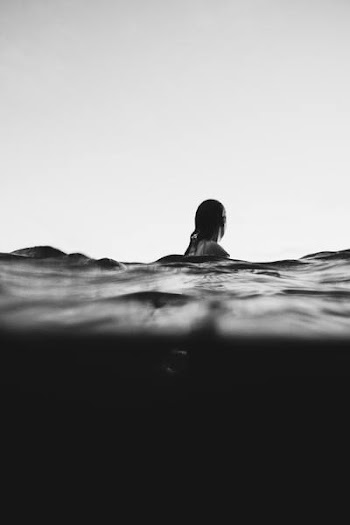 Free Photo of woman, swimming, black &amp; white