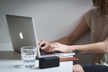 Free Photo of woman, work, laptop
