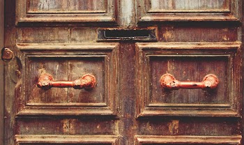 Free Photo of wood, door, mail slot