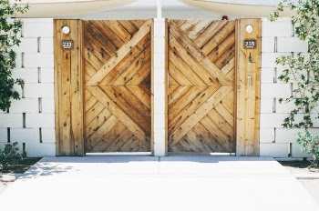 Free Photo of wood, gate, houses