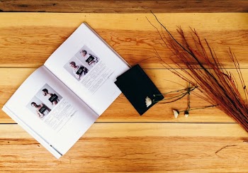 Free Photo of wood, table, book