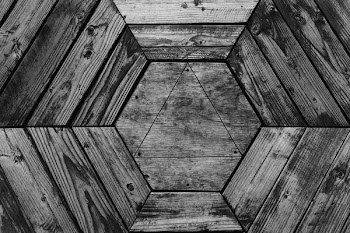 Free Photo of wood, texture, hexagon