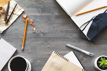 Free Photo of writing, desk, top