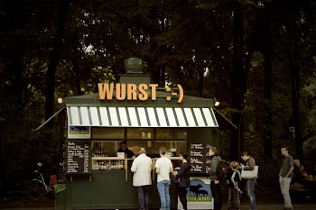 Free Photo of wurst, sausage, food stand