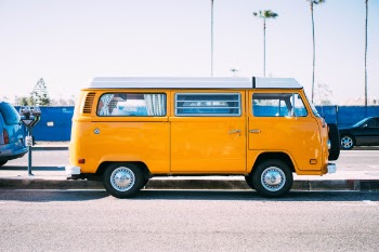 Free Photo of yellow, car, van