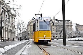 Free Photo of yellow, city, tram