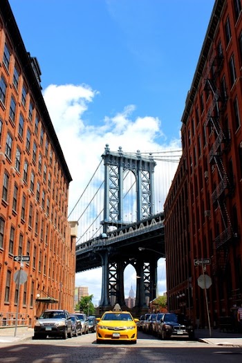 Free Photo of yellow, taxi, bridge