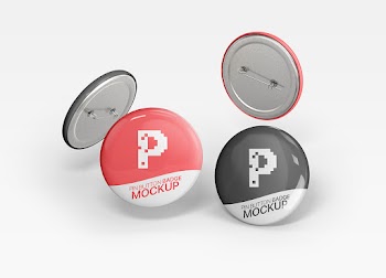 Free Pin Button Badge Mockup p pin button badge up pin button badge mockup 