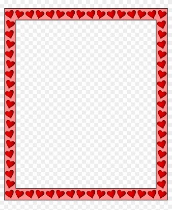Free Pink Heart Border Clip Art - Hearts Square Frame Png