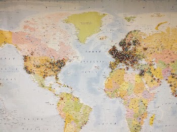 Free pinned world map image, | Free Photo - rawpixel