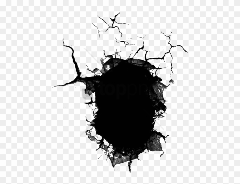 Free Png Cracked Hole In Wall Png Image With Transparent - Wall Crack Hole Png