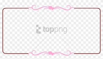 Free Png Download Borders Clipart Png Images Background - Hearts Border