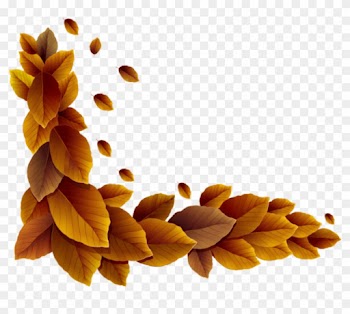 Free Png Download Fall Leaves Corner Decor Clipart - Corner Borders Designs Png