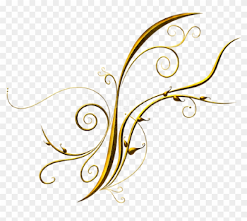Free Png Download Golden Deco Ornament Clipart Png - Flower Gold ...