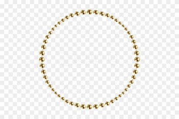 Free Png Download Round Beads Border Frame Clipart - Free Transparent Clipart Border