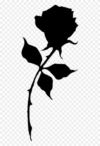 Free Png Rose Silhouette Png - Silhouette Of A Rose
