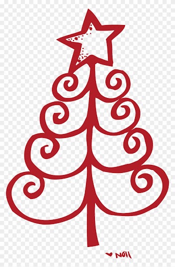Free Printable Dr - Red Christmas Tree Clip Art