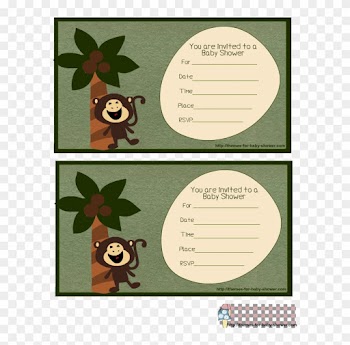 Free Printable Monkey Baby Shower Invitations Including - Monkey Baby Shower Invitations Templates Free