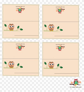 Free Printable Owl Baby Shower And Birthday Party Place - Baby Place Card Free
