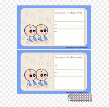 Free Printable Twin Boys Baby Shower Invitations - Wedding Invitation
