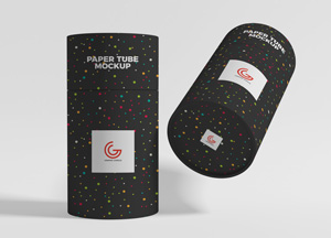Free PSD Packaging Paper Tube Mockup paper tube mockup 