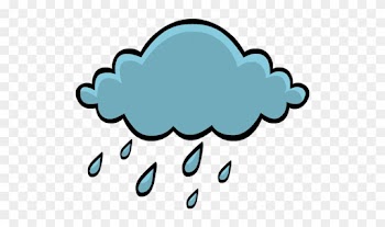 Free Rain Cloud Clip Art, Raining Free Clipart - Cloud Rain Animation Transparent