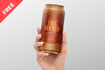 Free Realistic Can Mockup 1855 free mockup fremum free 