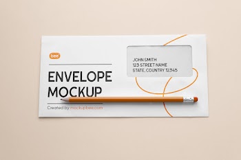 Free Rectangle Envelope Mockup