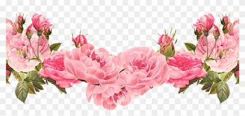 Free Rose Clipart Backgrounds Borders Clipart Collection - Vintage Flower Border Png