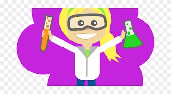 Free Science Clipart - Custom Scientist Girl Ponytail 5'x7'area Rug