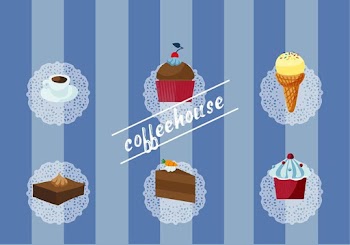 Free Set of Coffee House Vector Elements